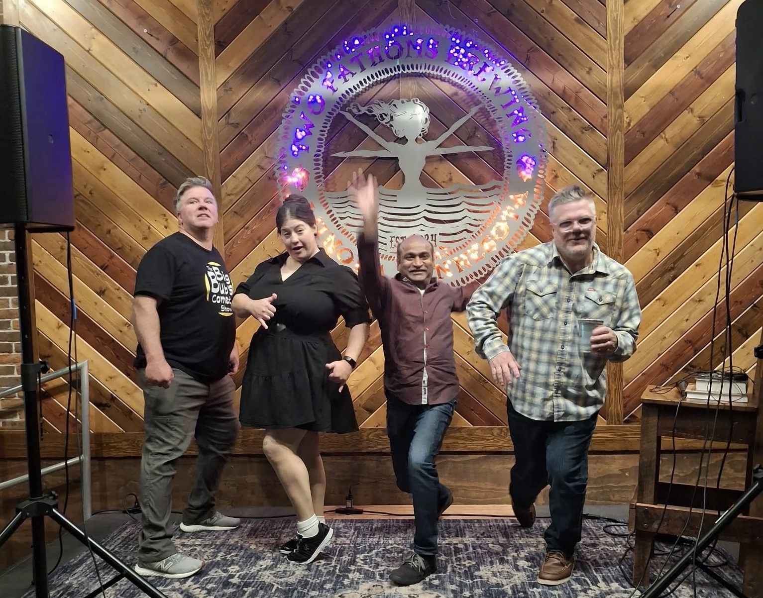 w/ Tim Harmston , Tim Flannagan and Lindsay Hensel at 2 Fathoms Brewing, Winona, MN (Oct 2025)